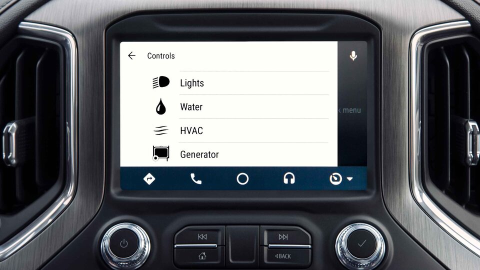 Navigation Tab on the GMC Sierra LD Infotainment System