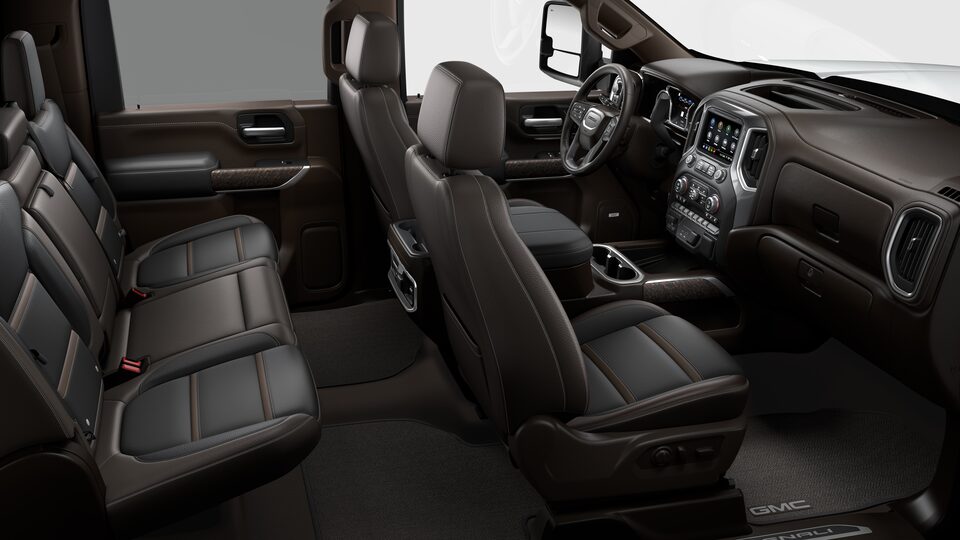 The Jet Black, Sleek Interior on the GMC Sierra 