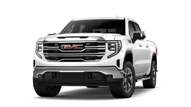 Summit White GMC Sierra Elevation Heavy Duty Truck Parked