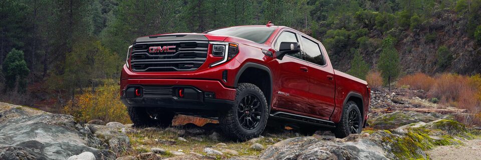 The Imposing Sierra AT4X Making Light Work of an Off-Road Incline
