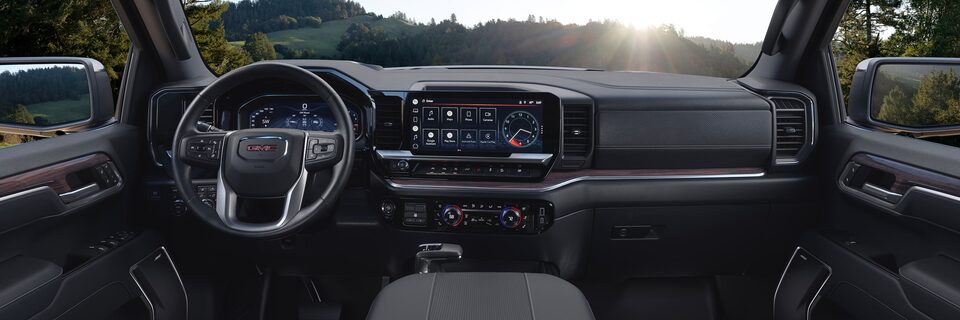 The Technology Packed Rear Passenger Perspective of the GMC Sierra