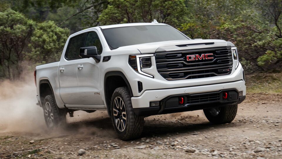 An Empty Truck Bed of the GMC Sierra