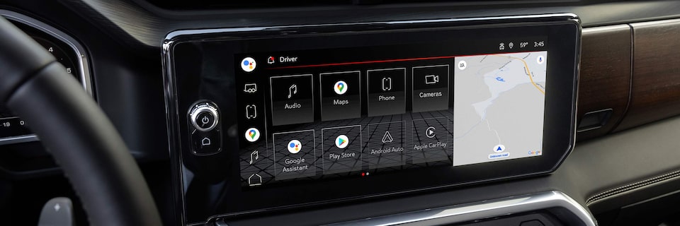 The 13.4" Diagonal Infotainment System of the Sierra Denali