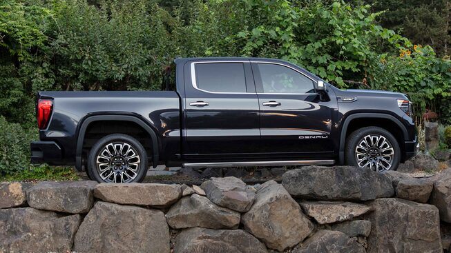 The Sierra Denali Parked on an Off-Road Trail
