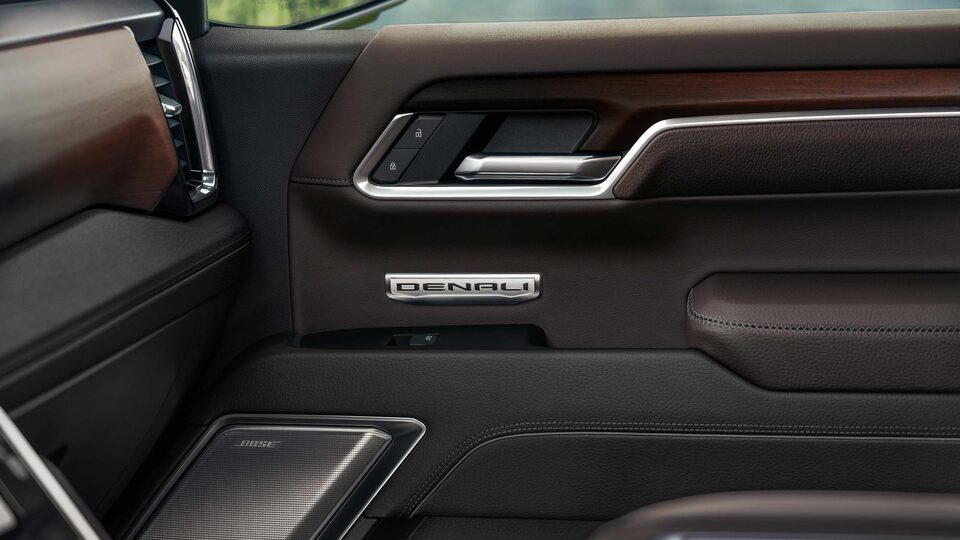 The Patterned Aluminum Trim and Chrome Accents of the Sierra Denali