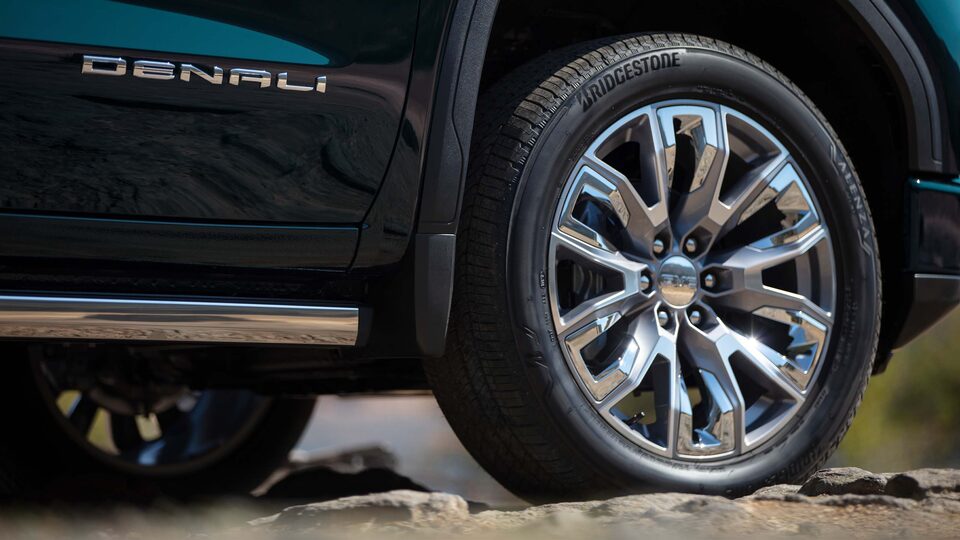 The Chrome Accented Rims and Badging of the Sierra Denali