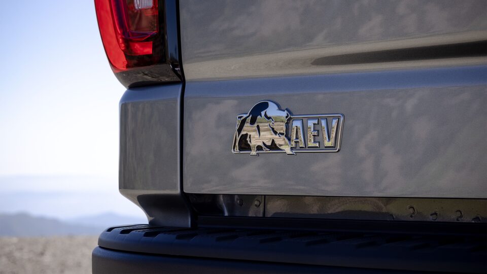 The Tough Looking Sierra AEV Badging