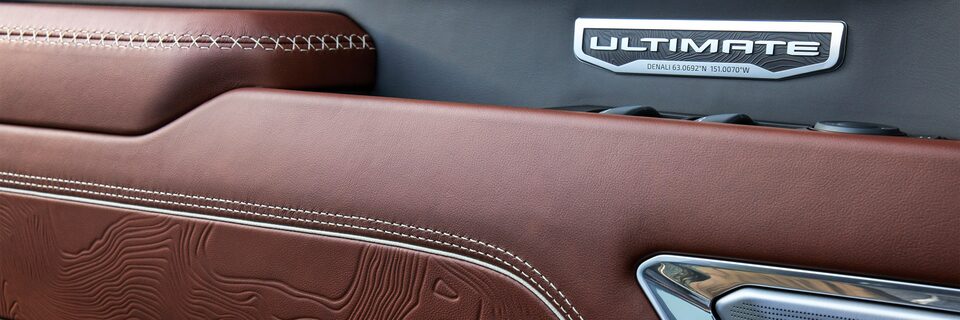 The Ultimate Badging on the Door Panel of the Sierra Denali