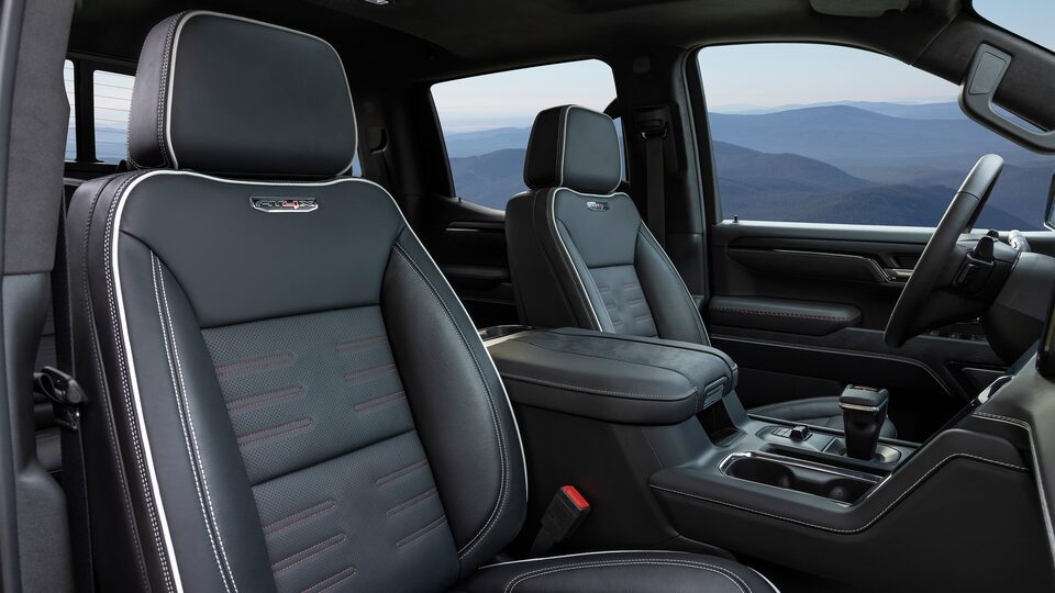 AT4X Badging on the Driver & Passenger Seats of the Sierra 1500 AT4X