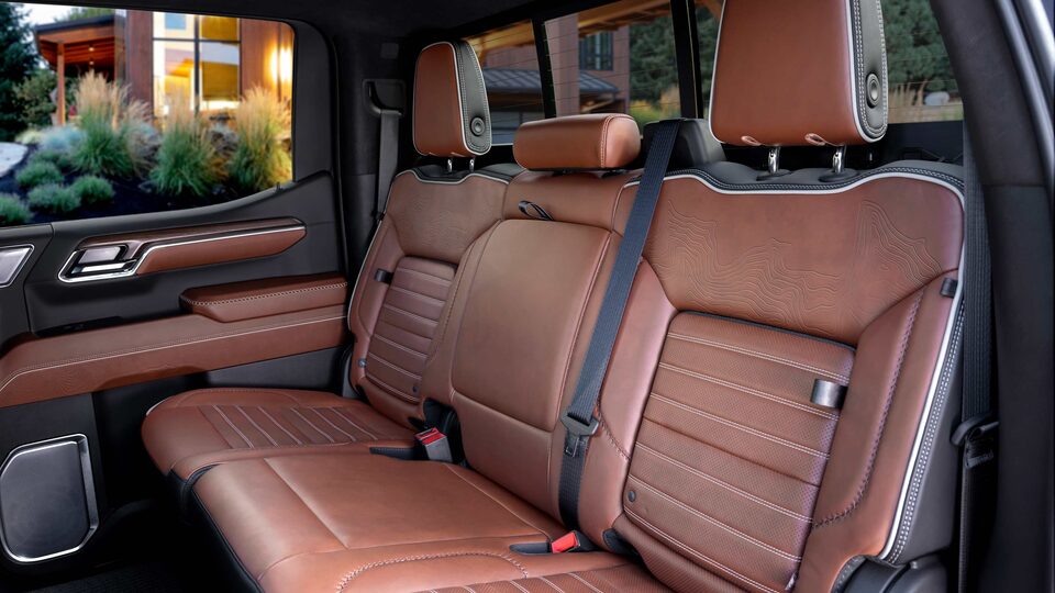 The Spacious & Masterfully Crafted Rear Seating of the Sierra Denali