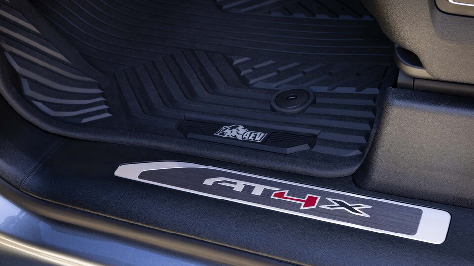 The AT4X Interior Badging of the Sierra 1500