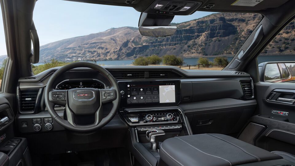 A Drivers View of the Interior of the new GMC Sierra LD