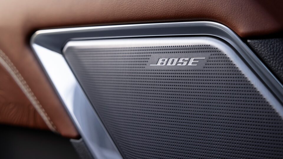 A Closeup on the Bose Speaker on the GMC Sierra LD