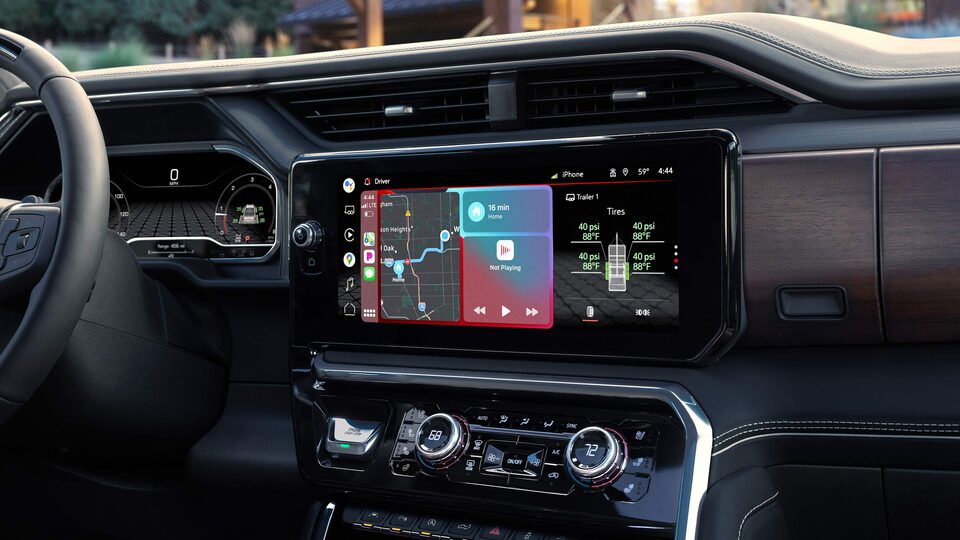 A Passengers View of the GMC Sierra LD Infotainment System