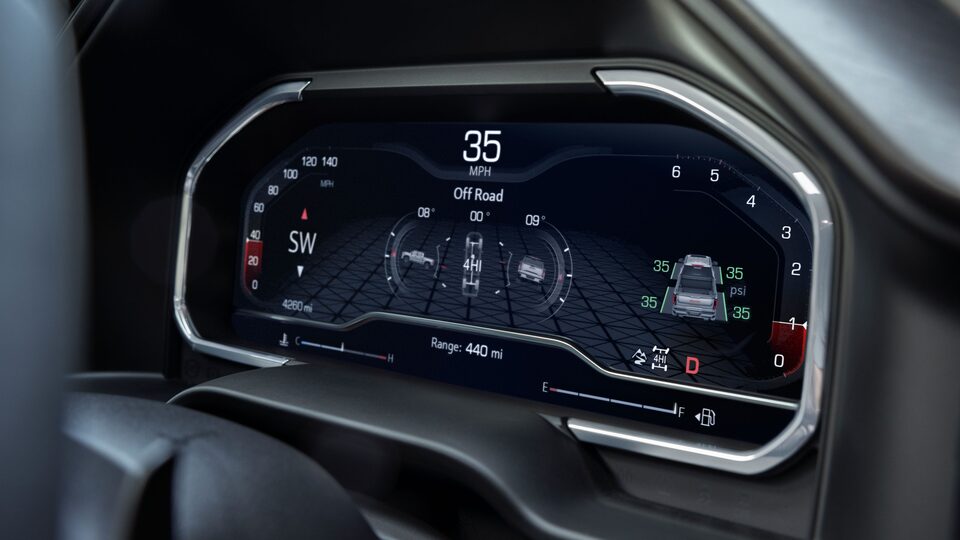 A Closeup View of the GMC Sierra LD Infotainment System