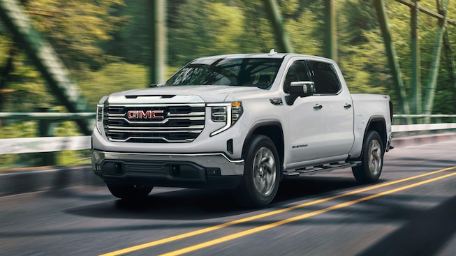 The Sierra 1500 Speeding Over a Bridge