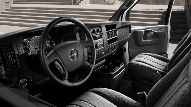 2023 GMC Savana Passenger Van with front and side airbags