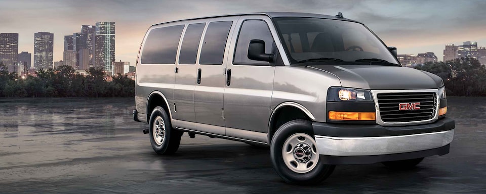 2023 GMC Savana Passenger Van Exterior Passengers Side Three-Quarters view