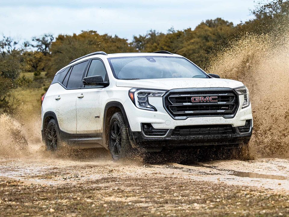 The Stunning GMC Terrain Driving On-Road Kicking Up Dirt