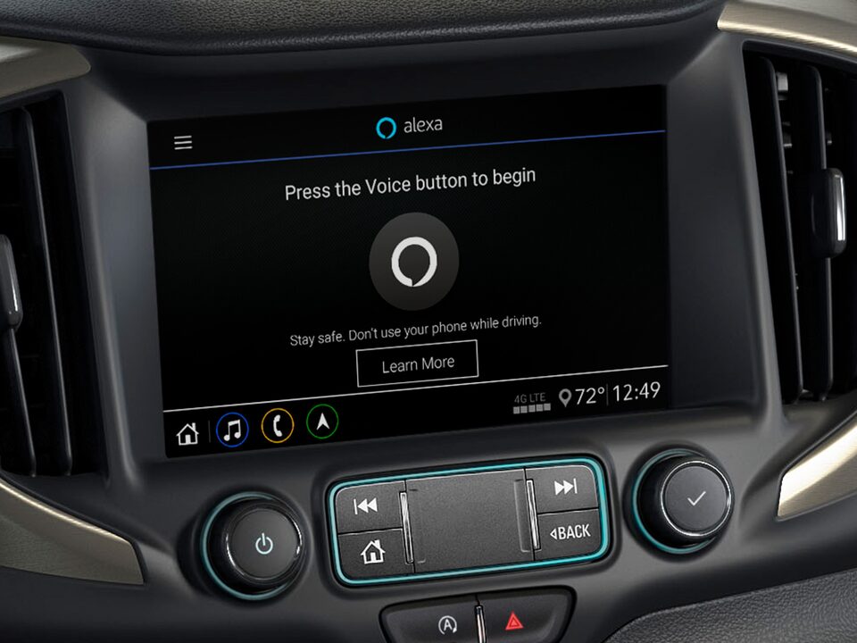 Close-Up on the Alexa Built-In Feature on the GMC Terrain