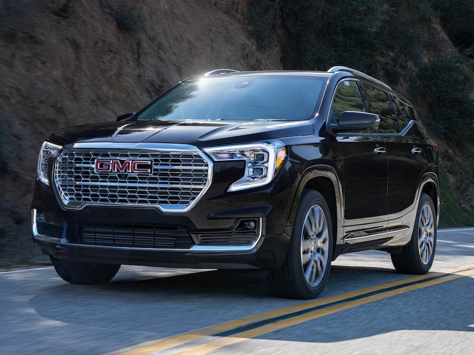The GMC Terrain Driving On-Road During the Day