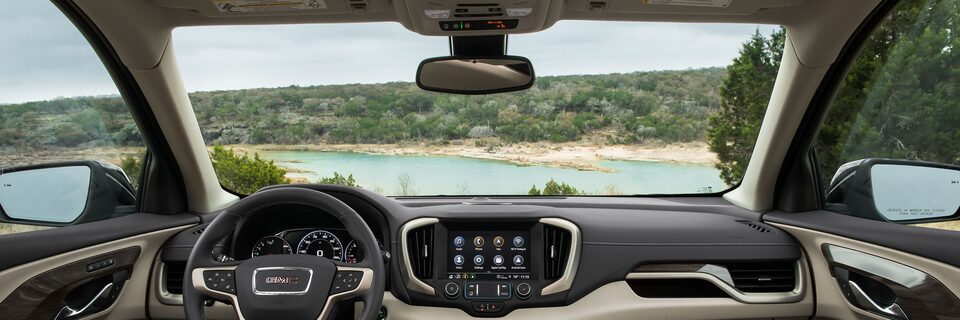 The Front Interior of a GMC Terrain