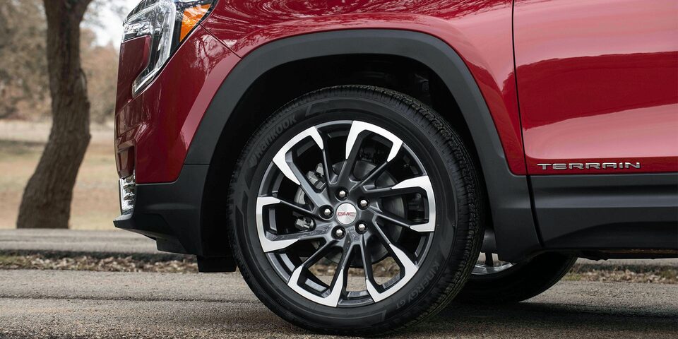 Close-Up on the Stylish Wheel of the GMC Terrain