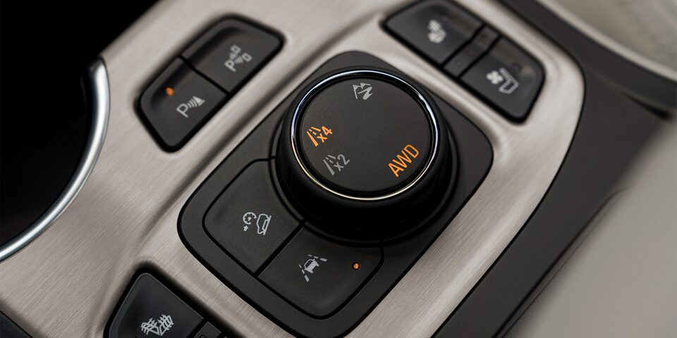 Close-Up on the AWD Traction Select System of the GMC Terrain