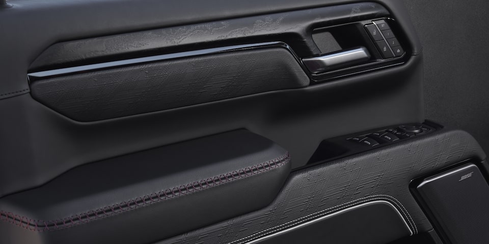 The Stylish Door Panel with Accented Trim of the Sierra HD AT4