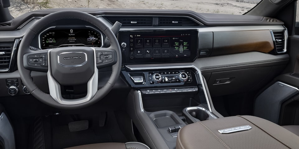 The Wood Accented Luxurious Trim of the Sierra HD Denali
