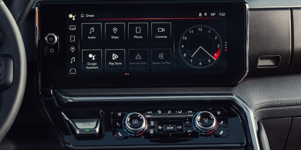 The Massive Infotainment System of the Sierra HD Denali