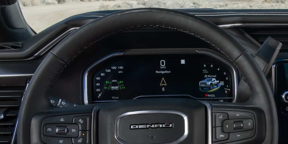 The Driver Centric Instrument Cluster of the Sierra HD Denali
