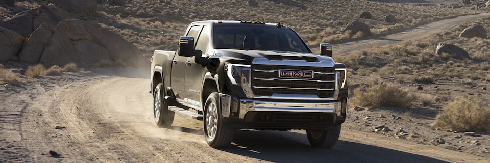 The New GMC Sierra HD Driving Off-Road