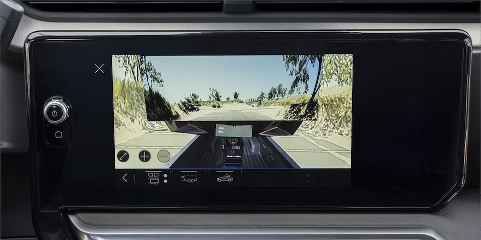 The GMC Sierra HD Rear View Camera Display
