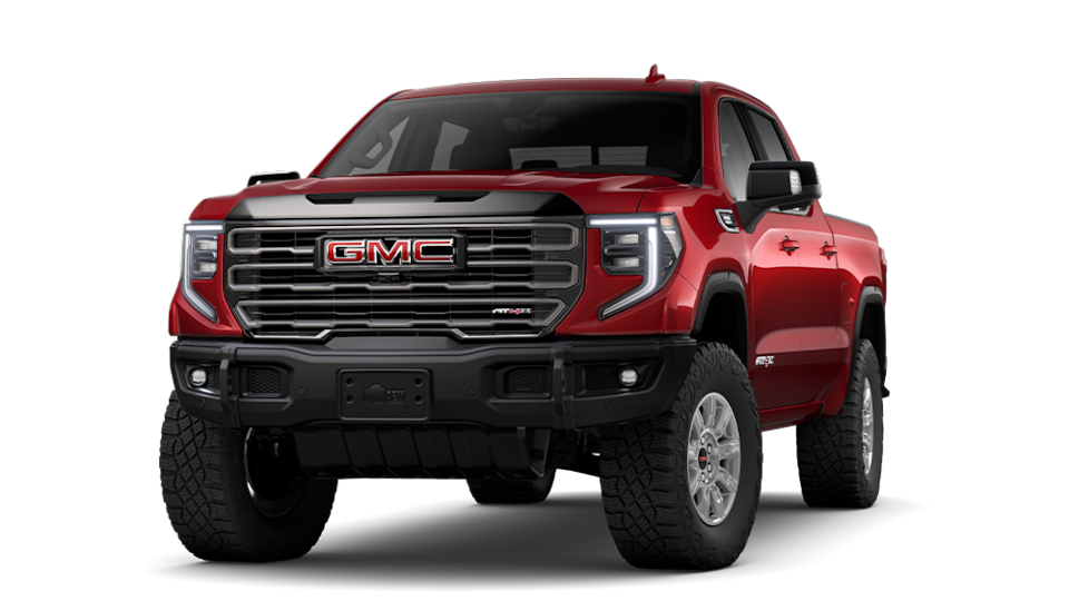 The Volcanic Red GMC Sierra LD AT4X