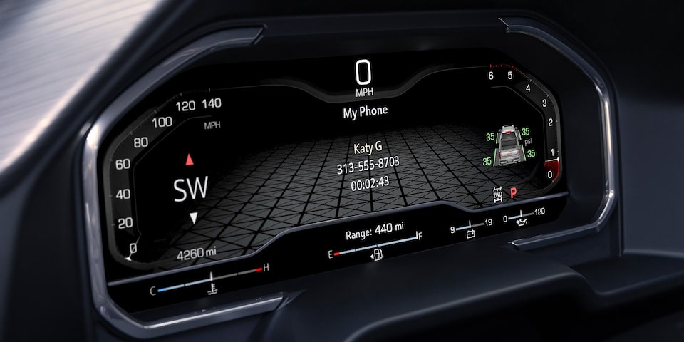 The Driver Information Center on the GMC Sierra LD