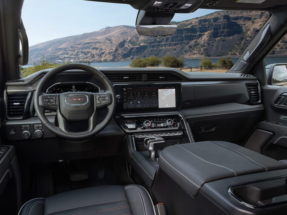 Interior View of The 2024 GMC Sierra LD Large Digital Display