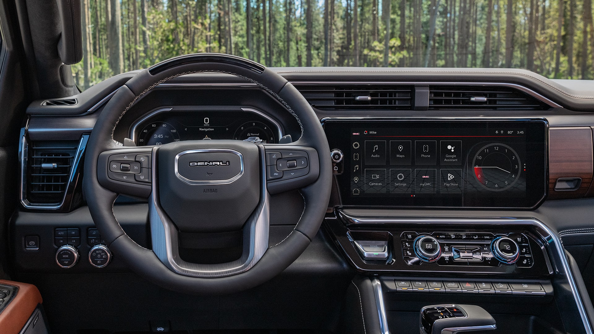 Interior View of The 2024 GMC Sierra LD Large Digital Display