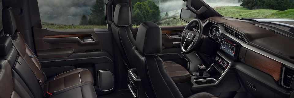 Interior View of the 2024 GMC Sierra LD Leather Seats