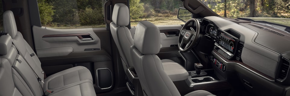 Gray Interior Side View of the 2024 GMC Sierra LD