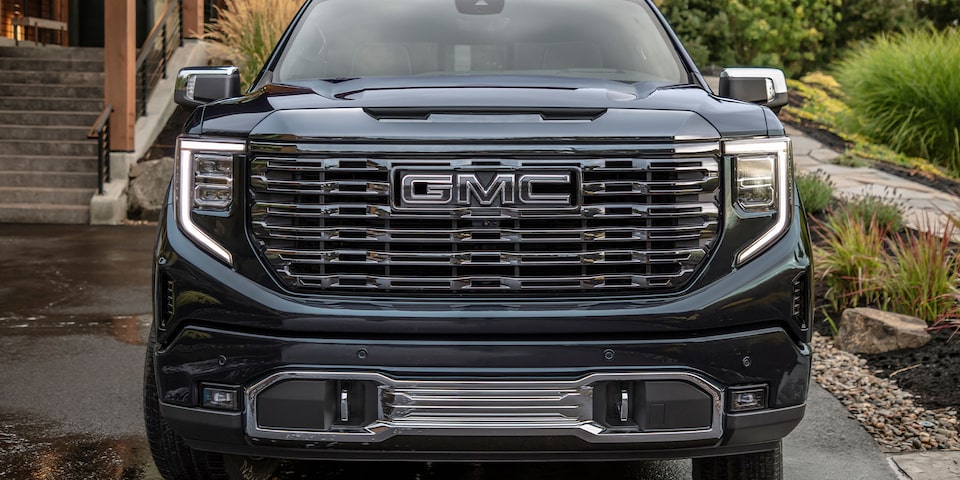 A Head-On Shot of the GMC Sierra LD Parked