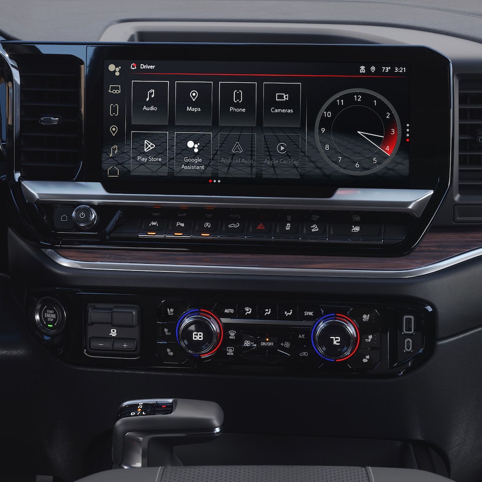 The Infotainment and Climate Control Systems on the GMC Sierra LD