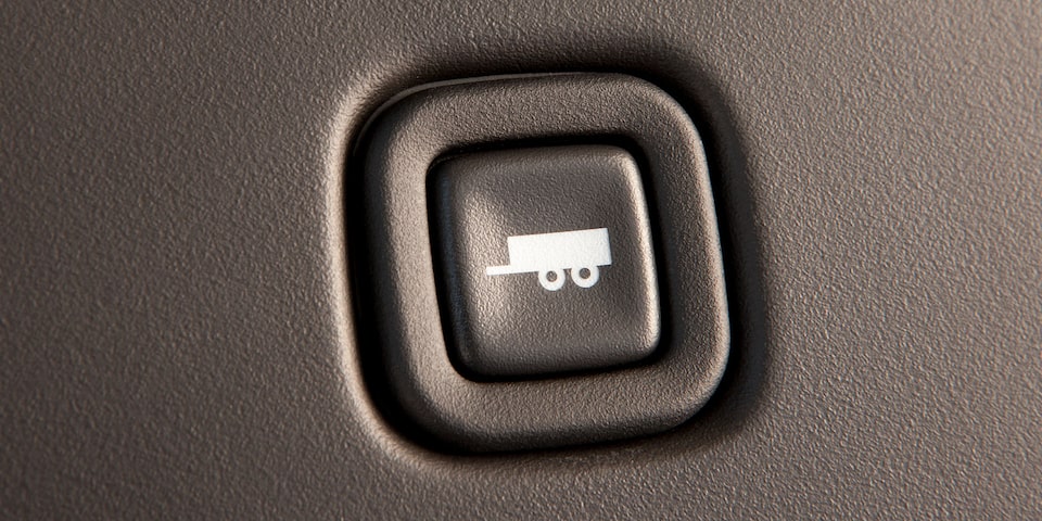 Close-Up on the Tow Haul Mode Button of the GMC Savana Passenger