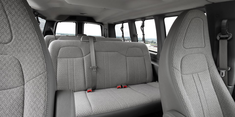 Close-Up on the Rear Climate Control System of the GMC Savana Passenger