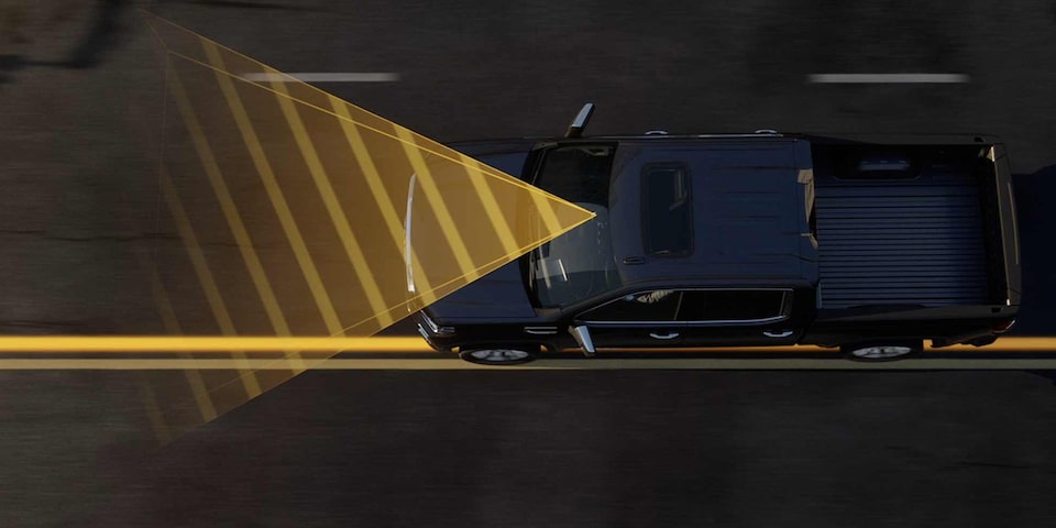 A Safety Lane Departure Warning Infographic