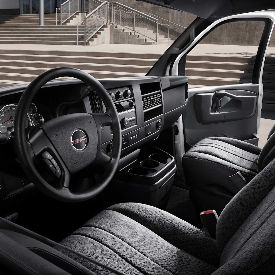 The Front Interior Cabin on the GMC Savana Passenger