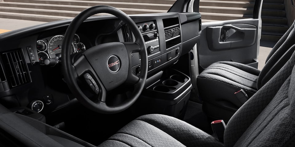 The Front Interior Cabin on the GMC Savana Passenger