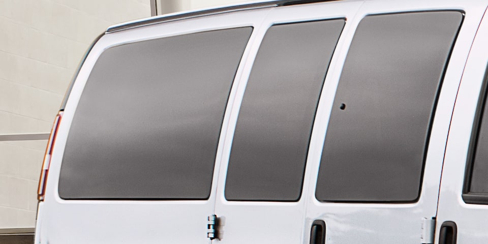 A Side Profile Shot of the GMC Savana Passenger