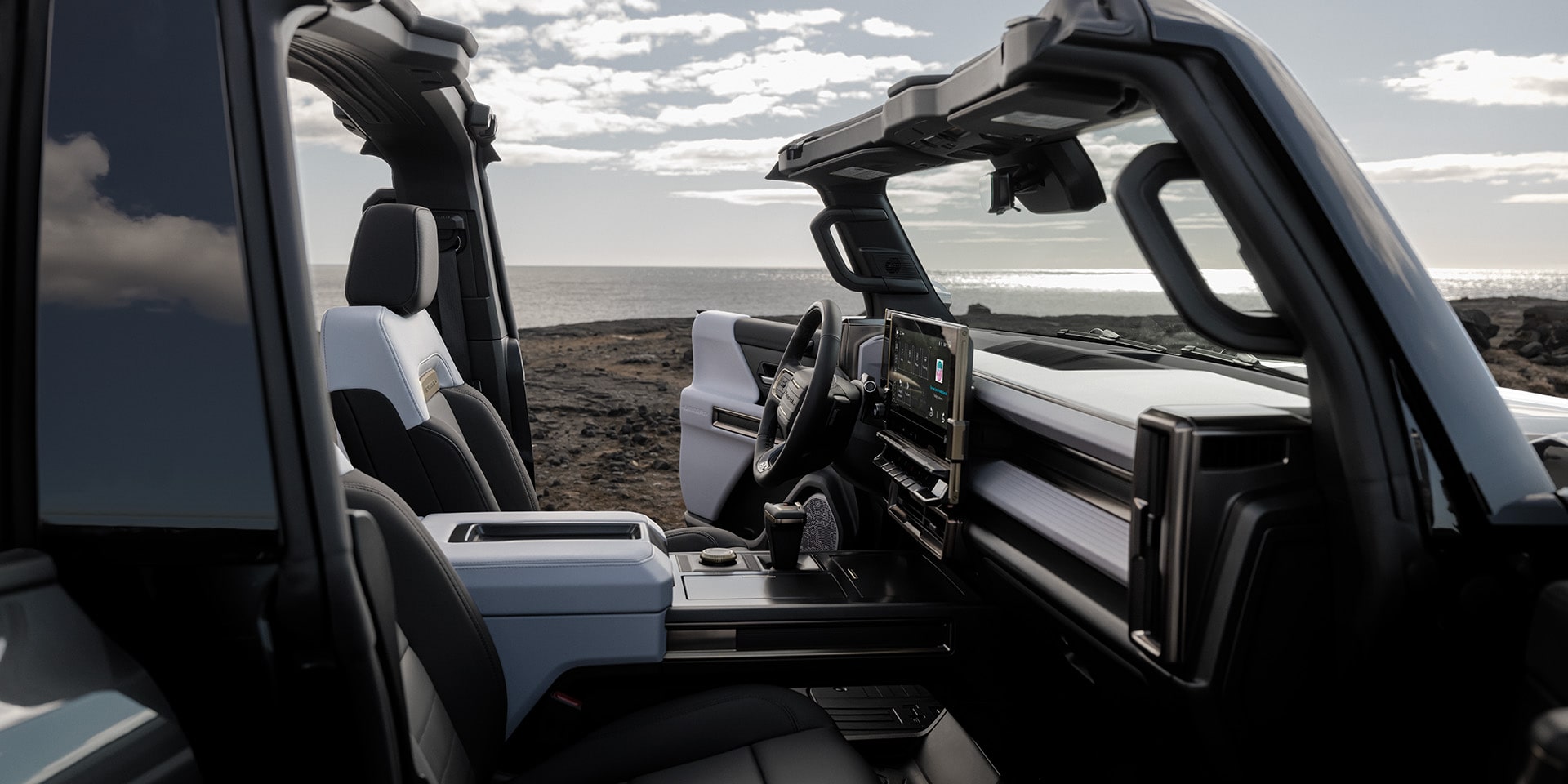 Hummer EV SUV interior