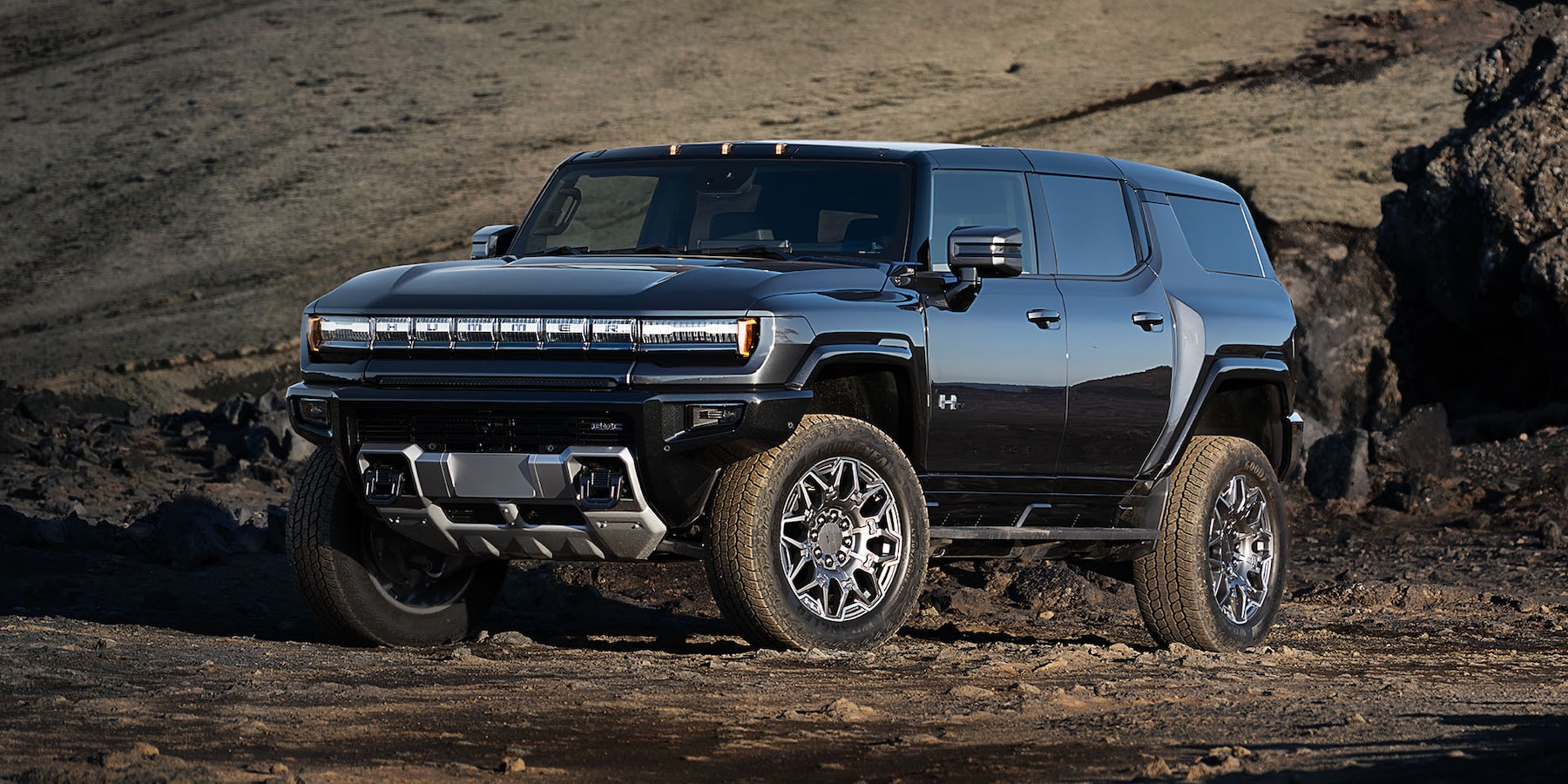 Black GMC Hummer EV SUV